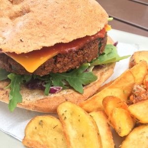 Burger Punk at Black Mamba Burgers and Records in Porto