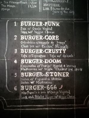 Black Mamba's burgers at Black Mamba Burgers and Records in Porto