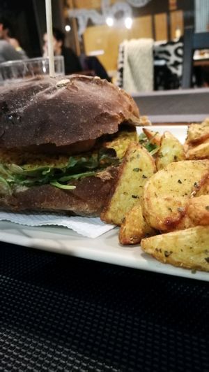 core burguer  at Black Mamba Burgers and Records in Porto