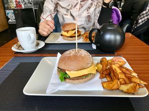 Punk burger at Black Mamba Burgers and Records in Porto