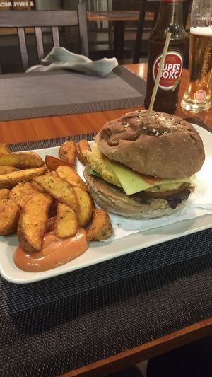   at Black Mamba Burgers and Records in Porto