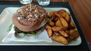 Burger Doom at Black Mamba Burgers and Records in Porto