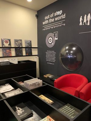 The space  at Black Mamba Burgers and Records in Porto