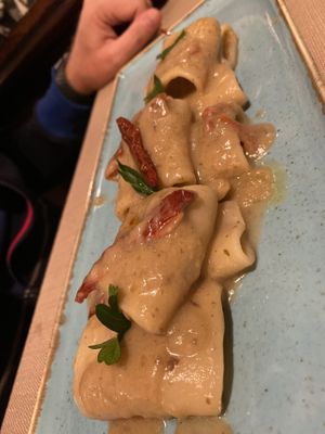 Vegan gluten free pasta at Ristorante Da Mario alla Fava in Venice