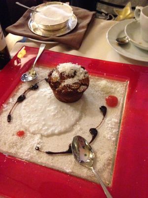 Warm almond cake.  So good! at Ristorante Da Mario alla Fava in Venice