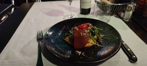 Foccacia 2 course (Good but not worth 21 €...) at Ristorante Da Mario alla Fava in Venice