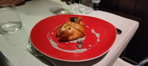 Truffles baked beetroot (Yum!) at Ristorante Da Mario alla Fava in Venice