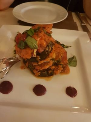 aubergine meuillefille at Ristorante Da Mario alla Fava in Venice