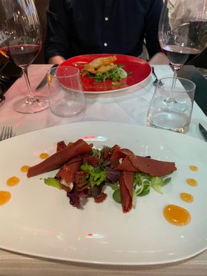 Vegan bresaola at Ristorante Da Mario alla Fava in Venice