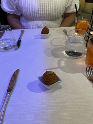 Suprise arancini course  at Ristorante Da Mario alla Fava in Venice