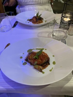 Parmigiano second course, delicious   at Ristorante Da Mario alla Fava in Venice