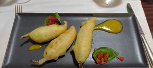 Courgette fliwers at Ristorante Da Mario alla Fava in Venice