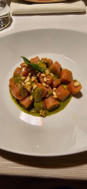Red potato gnocchi at Ristorante Da Mario alla Fava in Venice
