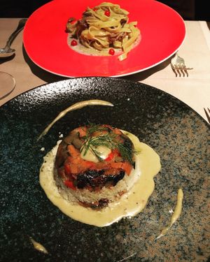 Tagliatelle & cous cous with vegetables  at Ristorante Da Mario alla Fava in Venice