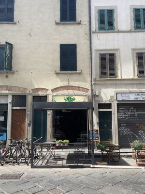 Outside at Il Vegano Bistrot in Florence