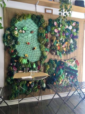 Nice indoor decoration at Il Vegano Bistrot in Florence