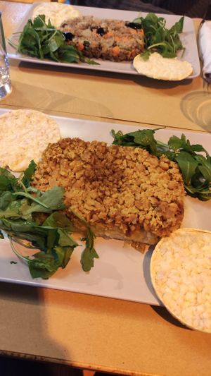 Tempeh crumble at Il Vegano Bistrot in Florence