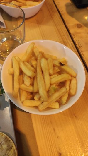 French fries at Il Vegano Bistrot in Florence