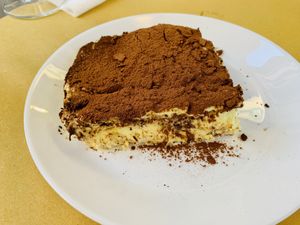 Tiramisu  at Il Vegano Bistrot in Florence