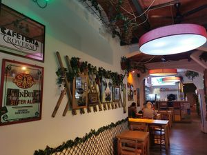 Interior at Il Vegano Bistrot in Florence