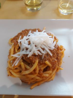 pasta al ragù at Il Vegano Bistrot in Florence