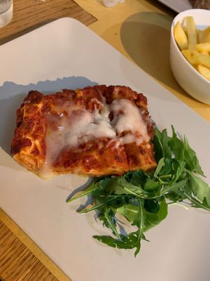 Lasagna de seitan at Il Vegano Bistrot in Florence