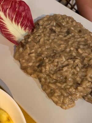 Rissotto al fungi at Il Vegano Bistrot in Florence