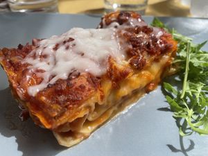 Lasagne  at Il Vegano Bistrot in Florence