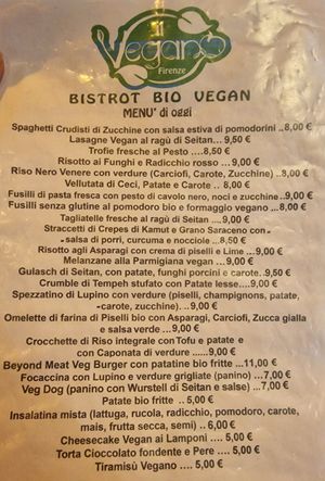  at Il Vegano Bistrot in Florence