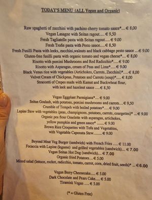 at Il Vegano Bistrot in Florence