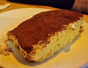 Tiramisu at Il Vegano Bistrot in Florence