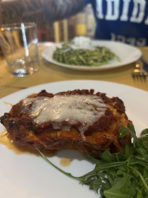 Lasaña ragú seitan  at Il Vegano Bistrot in Florence