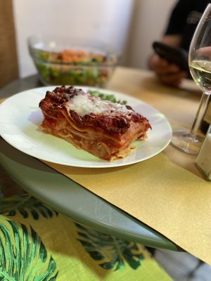 Lasagne  at Il Vegano Bistrot in Florence