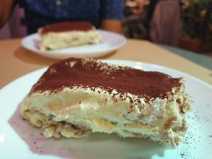 Tiramisu €5.00 at Il Vegano Bistrot in Florence