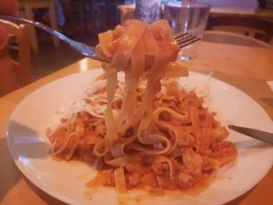 Tagliatelle at Il Vegano Bistrot in Florence