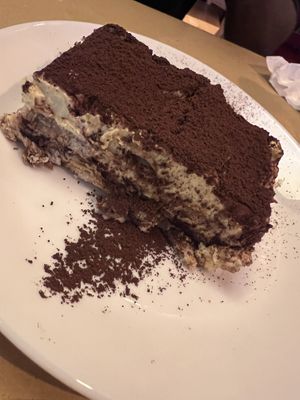 Really tasty tiramisu   at Il Vegano Bistrot in Florence