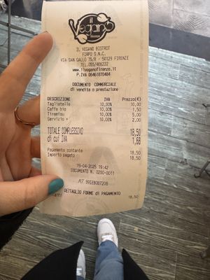   at Il Vegano Bistrot in Florence