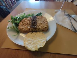 Crumble di tempeh at Il Vegano Bistrot in Florence