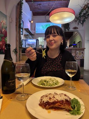 Tiramsiu not pictured (we were too excited to try it!!  at Il Vegano Bistrot in Florence