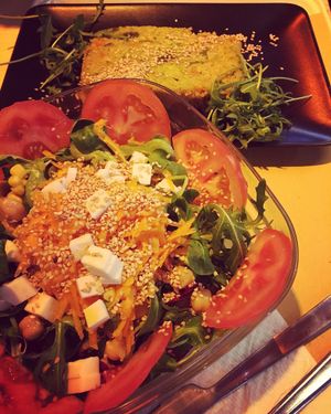 Lunch stop with warm quinoa salad at Il Vegano Bistrot in Florence