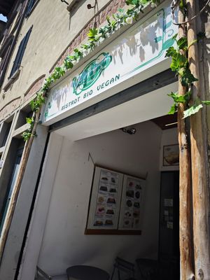 Outside at Il Vegano Bistrot in Florence