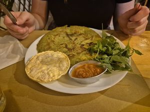 The omelette at Il Vegano Bistrot in Florence