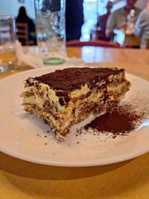 Tiramisu at Il Vegano Bistrot in Florence