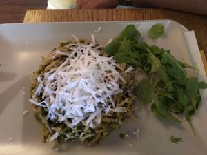 Trofie al pesto at Il Vegano Bistrot in Florence