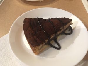 Chocolatey cake at Il Vegano Bistrot in Florence