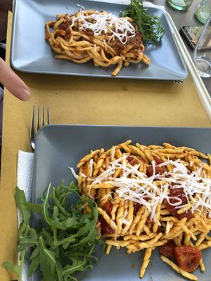 Vegan pastas at Il Vegano Bistrot in Florence