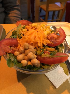 little mixed salad at Il Vegano Bistrot in Florence