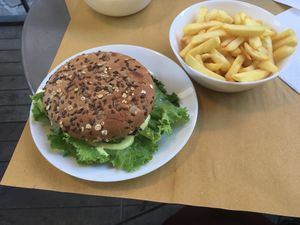 Nice vegan burger. 🤩 at Il Vegano Bistrot in Florence
