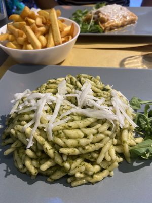 Pesto pasta  at Il Vegano Bistrot in Florence