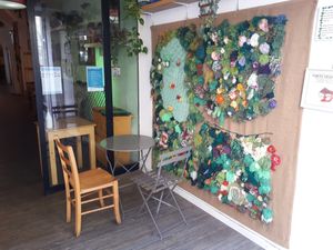 Nice area where to sit and enjoy the delicious food! at Il Vegano Bistrot in Florence